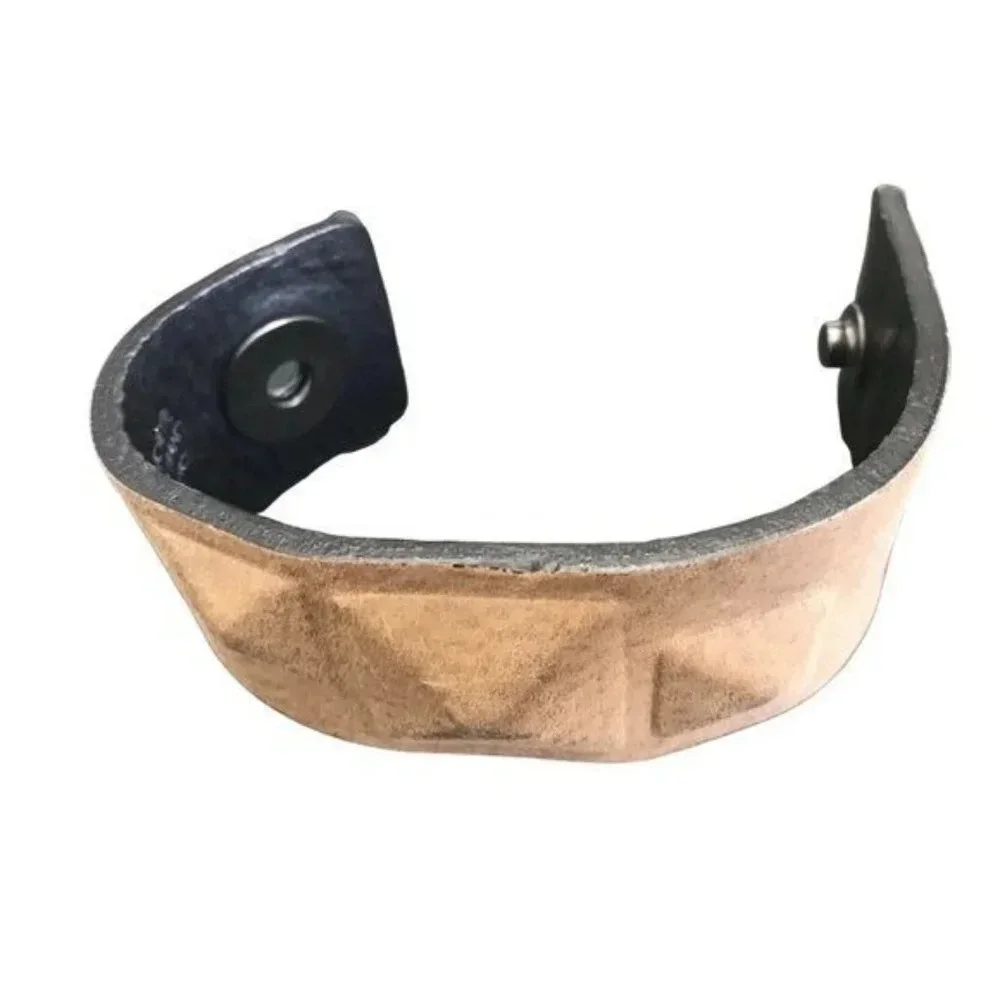 Ronald Pineau Leather Stud Snap Cuff
